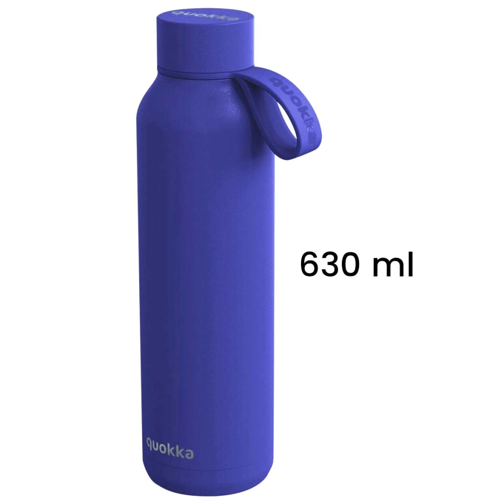 Bottiglia Termica 630ml Collezione Solid con Cinghia Blu notte Quokka