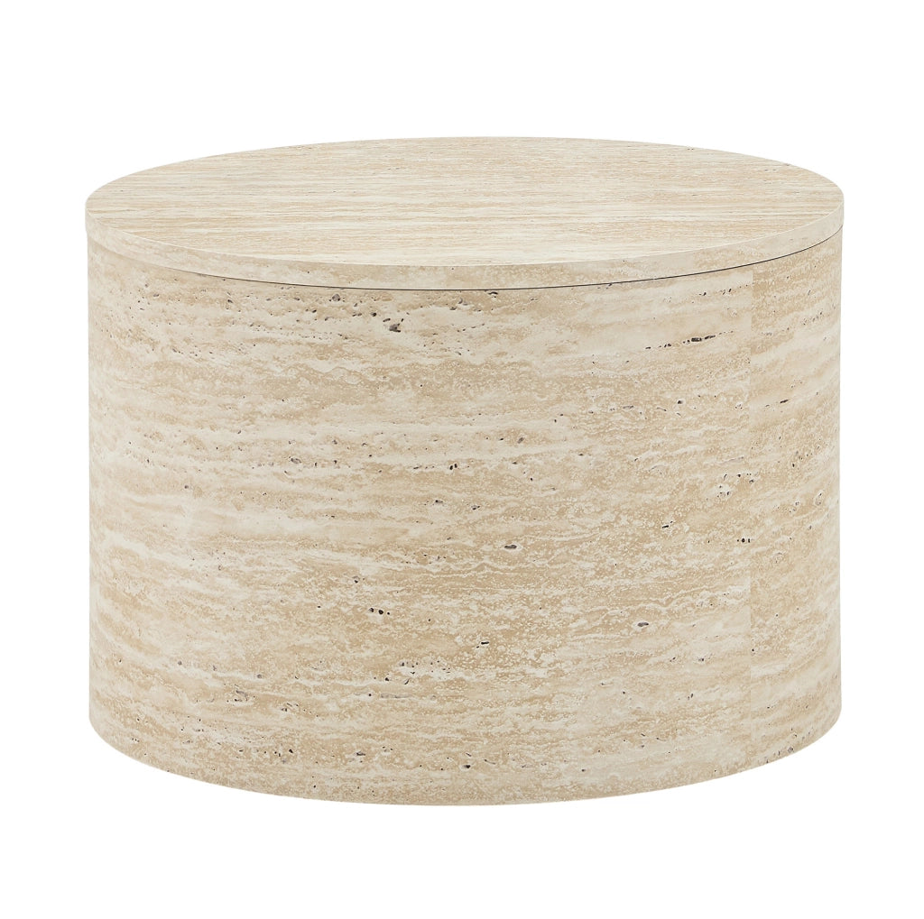 Set di tavolini da caffè con design impilabile in MDF naturale