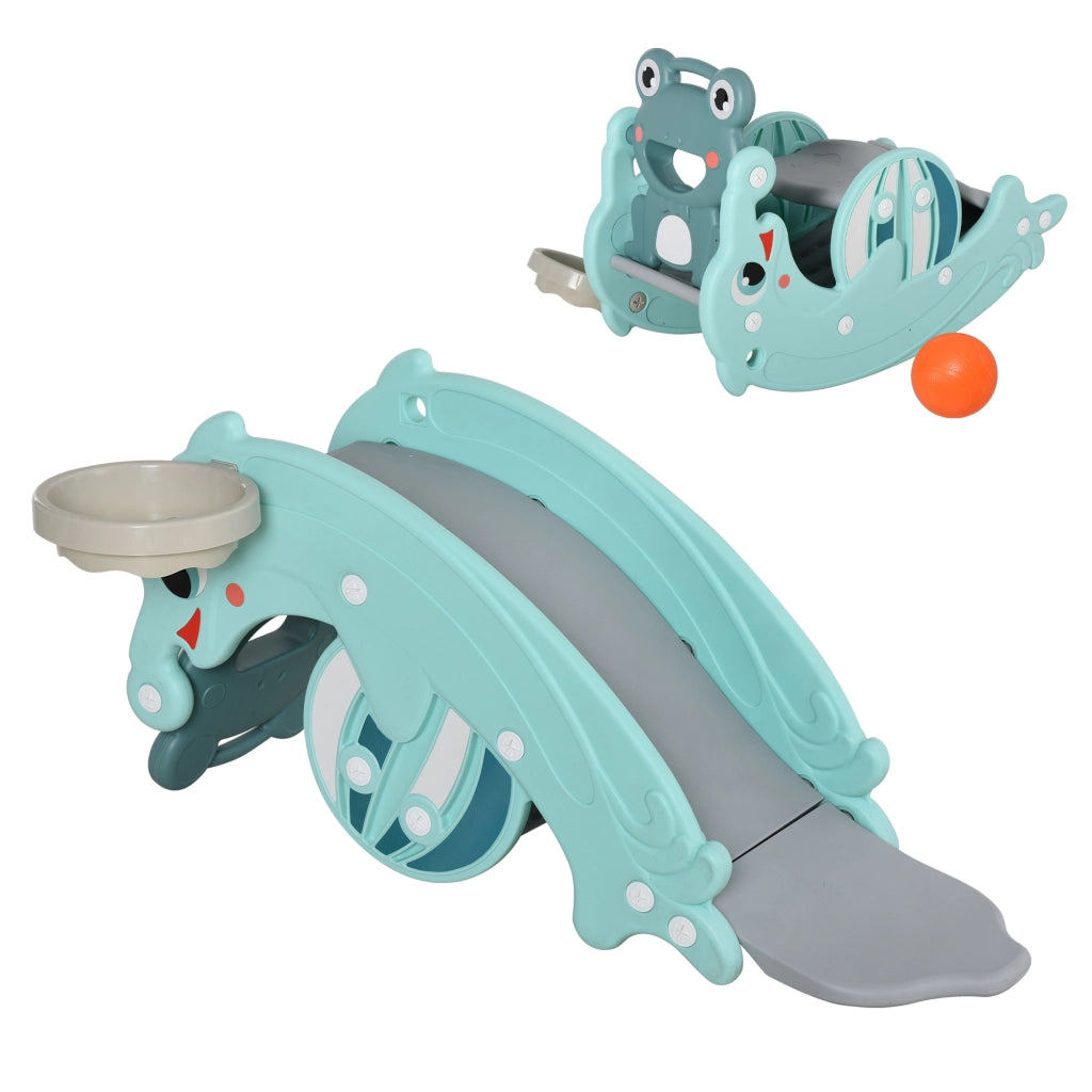 Casetta Giochi Multifunzione ¨C Zephmum ¨C 72x34x47 cm Blu Turchese