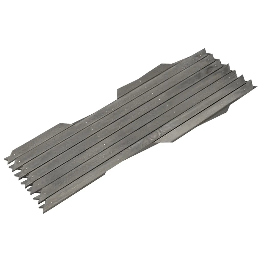 Recinzione da Giardino | Recinzione a Traliccio 5 pz in Massello Abete Grigio 180x30 cm