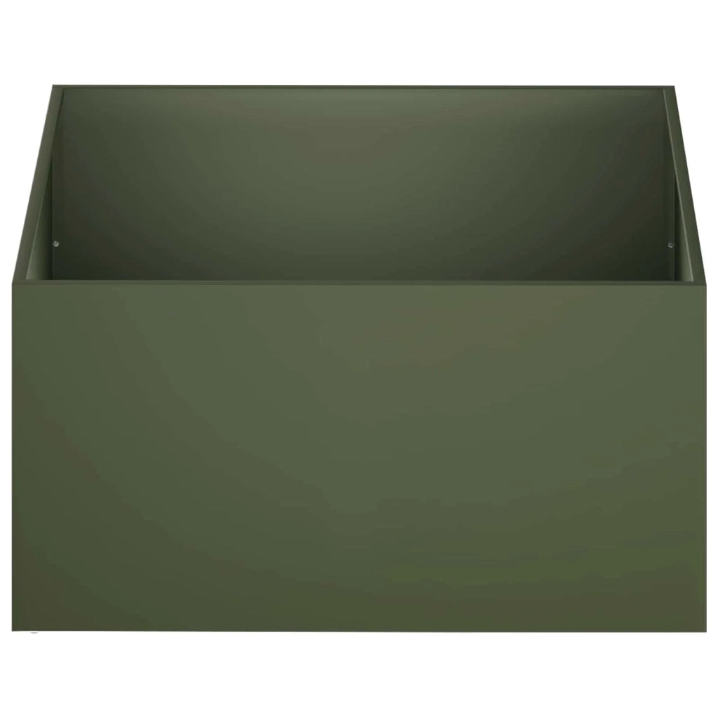 Vaso da giardino Verde Oliva 100 x 100 x 40 cm 8005126