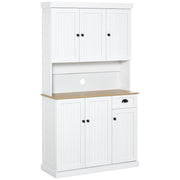 Armadio Cucina con Cassetti ¨C Zephmum ¨C Bianco 101x39x180cm