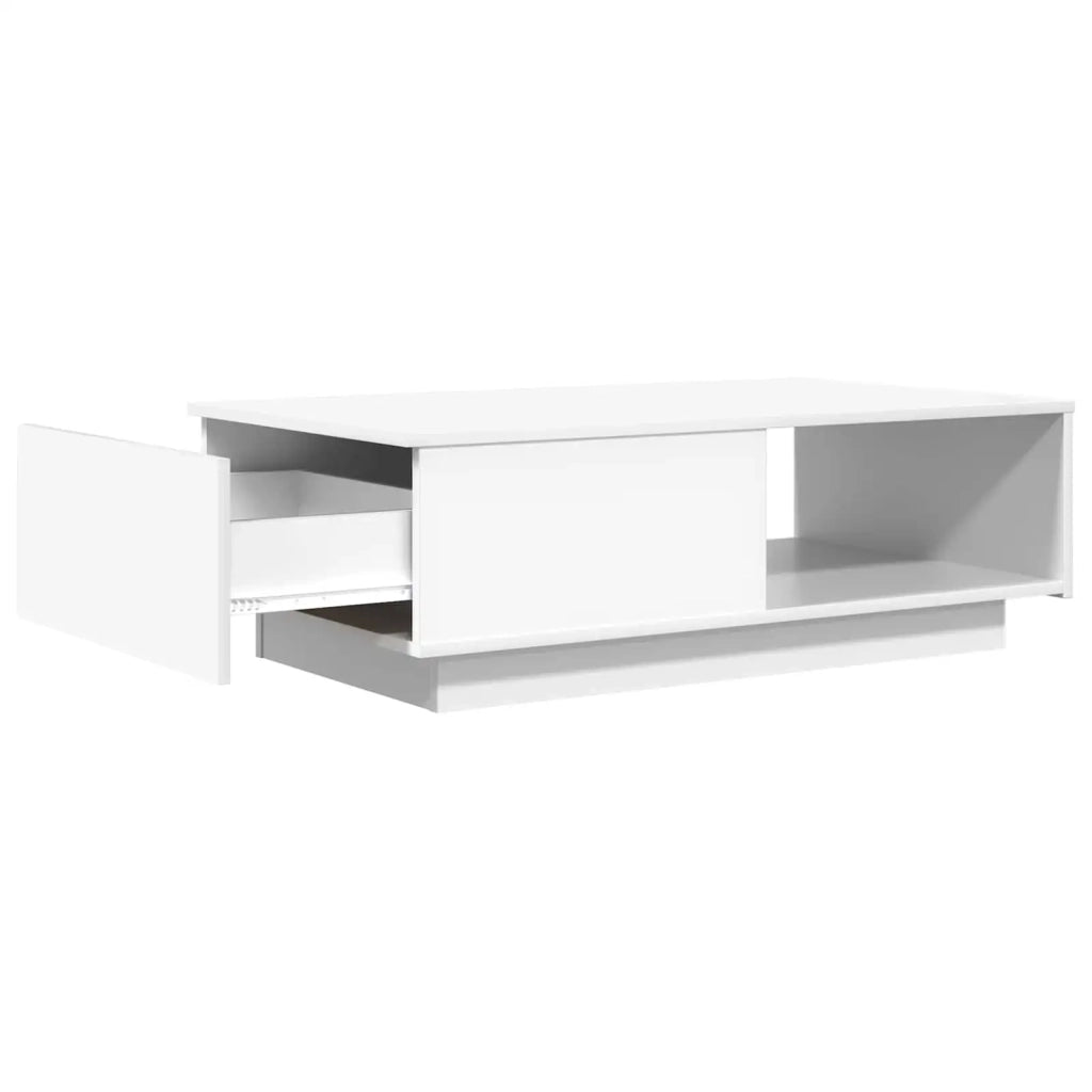 Tavolino da salotto | Tavolino da caff¨¨ | Tavolino da Soggiorno Bianco 95 x 55 x 31 cm Legno multistrato