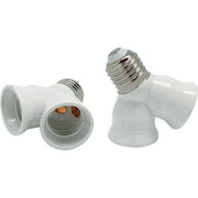 Portalampada Sdoppiato E27 Electarline Termoplastico Bianco 4 Pezzi