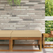 Cuscino per divano da esterno Beige 80 x 80 x 8 cm Poliestere