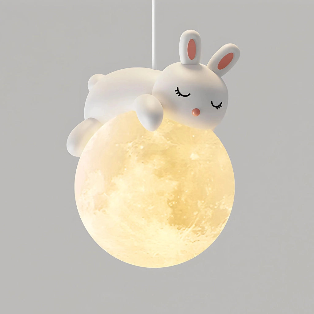 Lampada Da Parete Applique Con Coniglietto Addormentato G165-1w