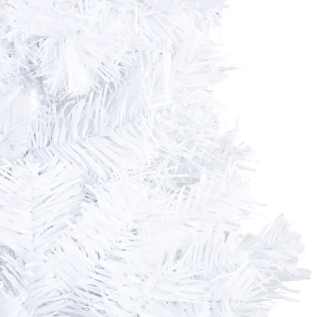 Set Albero Natale Artificiale LED e Palline Bianco 150cm PVC  cod mxl 17106