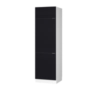Vicco Armadio frigorifero Nero a righe 60 cm