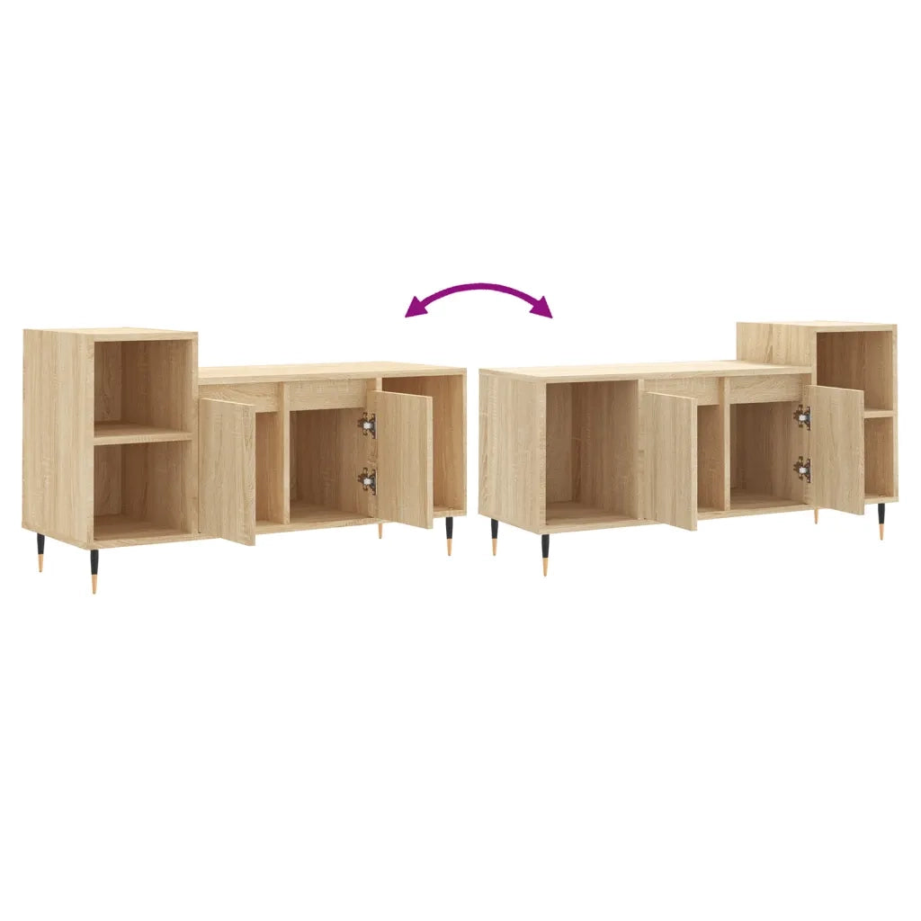 Mobile per TV Rovere Sonoma 100x35x55 cm Legno Multistrato 831311