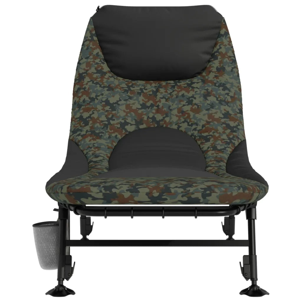 Letto da Pesca Gambe Anti Fango Regolabili Pieghevole Mimetico CFW1037761