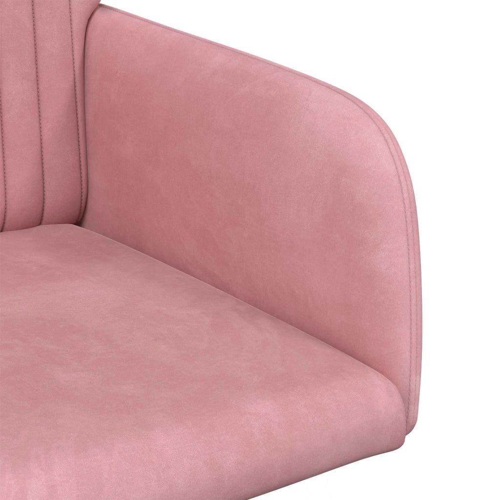 Sedie da pranzo 4 pcs Velluto (V) Rosa 55 x 50 x 84 cm 3428376