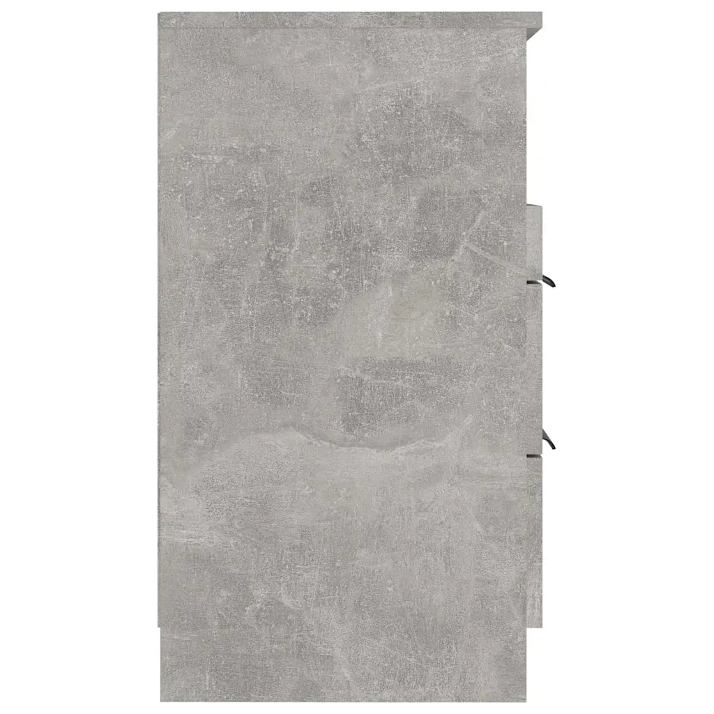 Comodini 2 pz-Set di 2 Tavolino da notte Grigio Cemento in Legno Multistrato 311563