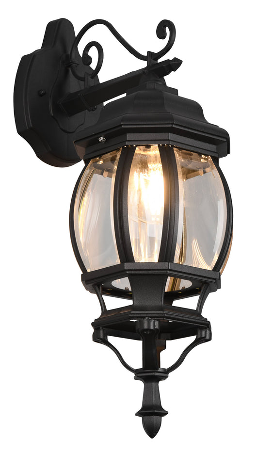 Applique da Esterno Attacco E27 in Alluminio Nero Opaco