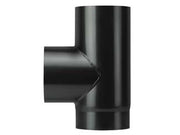 RACCORDO A T F/F PORCELL. PER STUFE LEGNA NERO OPACO PESANTE MM.1,2- - ø cm.13 - 1 pezzi SAVE