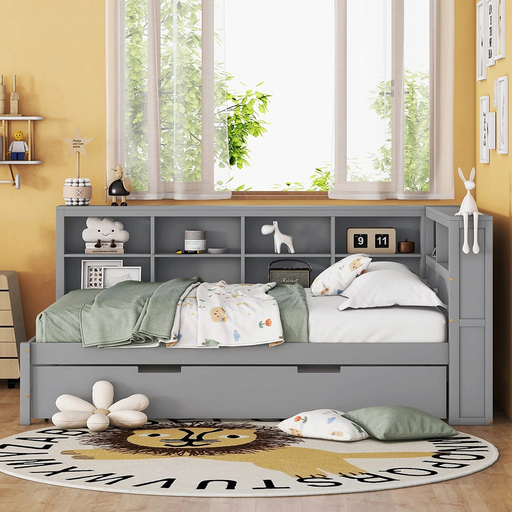 Divano letto matrimoniale - Xylo - 140x200 cm - Grigio - Trasformabile