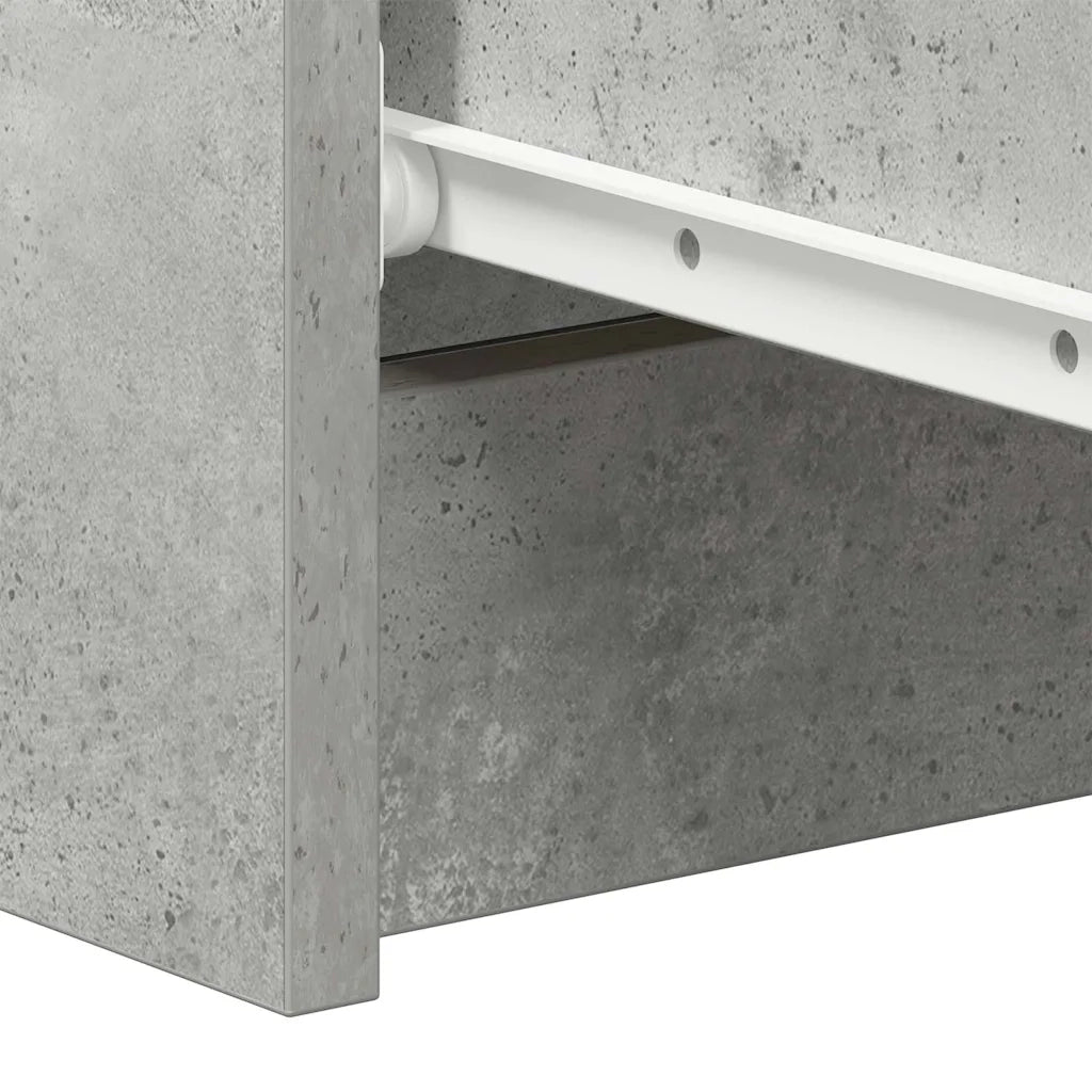 Credenza | Madia | Buffet da pranzo | Armadio da pranzo Grigio Cemento 60x35x98,5 cm in Legno Multistrato