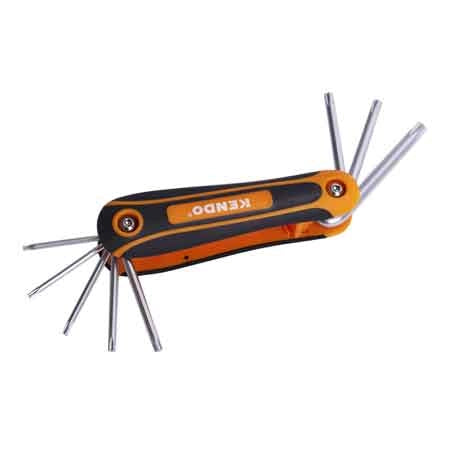 SET CHIAVI MASCHIO TORX KENDO 8 PEZZI T9,10,15,20,25,27,30,40 - KENDO