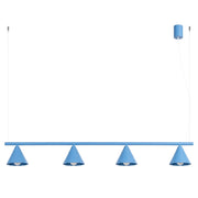 Lampadario NOX 4L azzurro
