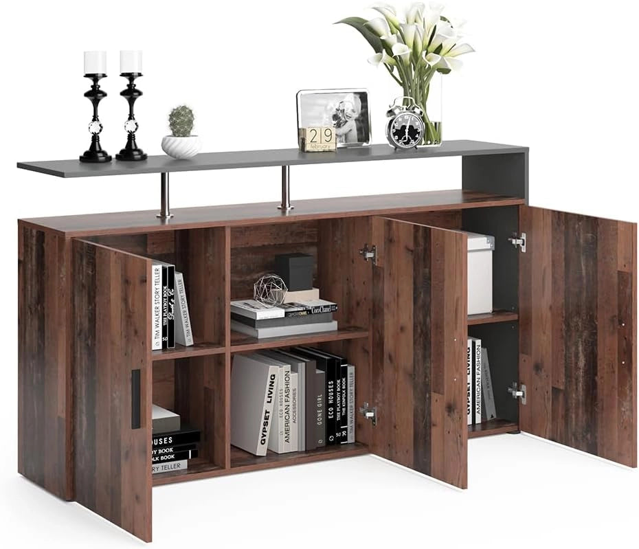 Credenza Amato, Legno antico, 35 x 91.6 cm, per la conservazione di abbigliamento e oggetti per la casa