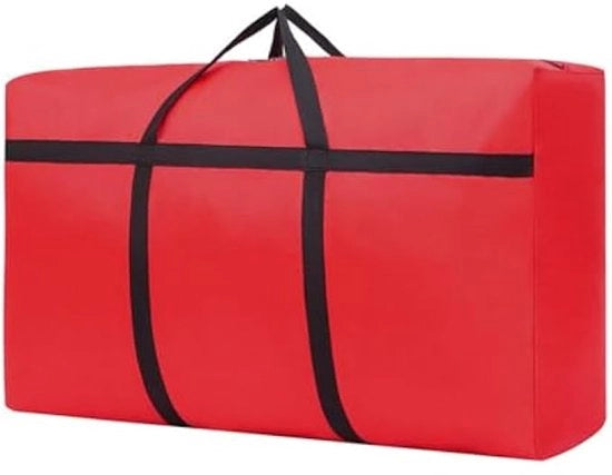 Sacchetto di conservazione della pianta di Natale, sacchetto di conservazione della pianta di Natale duraturo, sacchetto di conservazione della pianta di Natale impermeabile e impermeabile a fibre, decorazione di Natale (rosso, 110x60x35 cm)