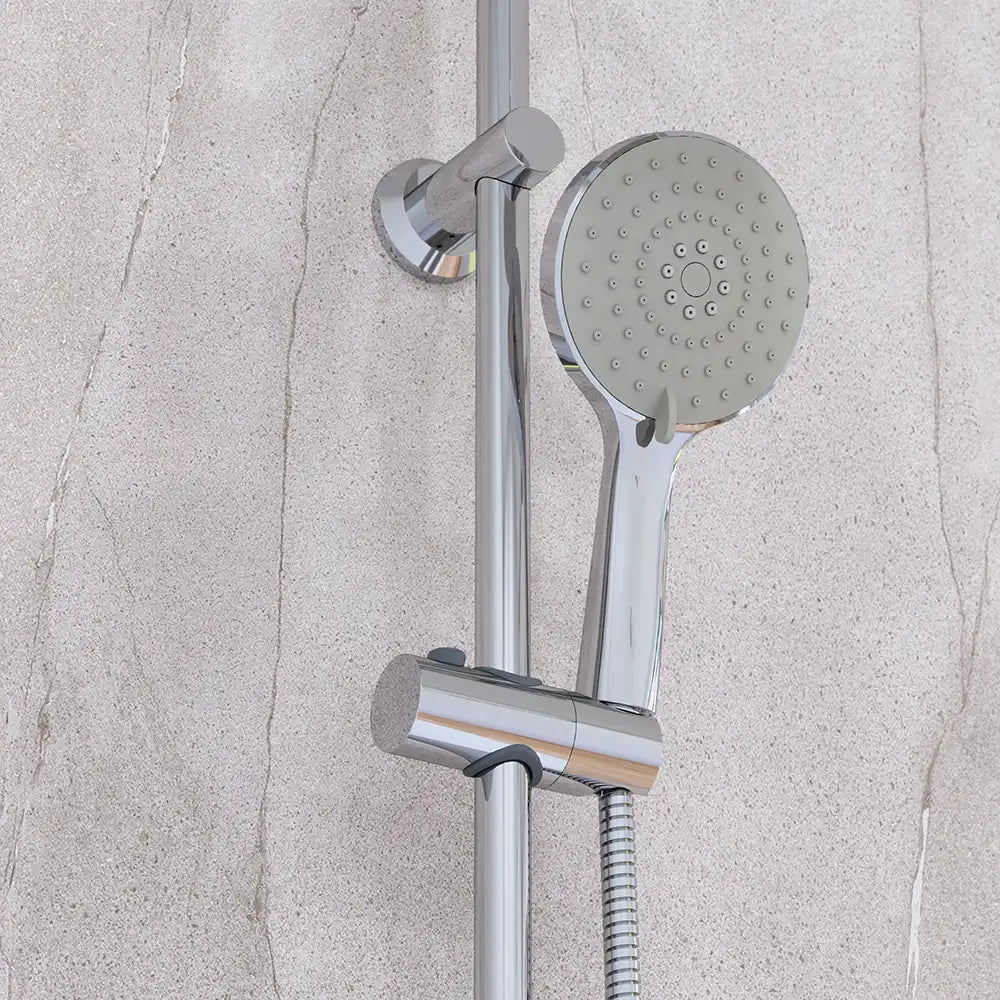 Colonna doccia con deviatore in acciaio inox soffione 23 cm | Arno