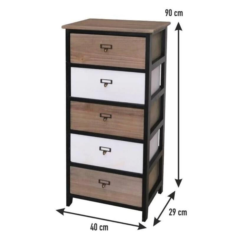 CASSETTIERA INDUSTRY 5 CASSETTI 40X29X90H CM B94945582