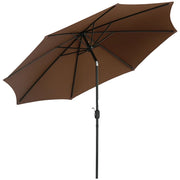 Ombrellone da Giardino con Meccanismo Inclinazione ¨C Minimal ¨C Grigio ?295x250 cm