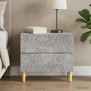 Comodino Grigio Cemento 62 x 34,5 x 48 cm Legno ingegnerizzato 895008