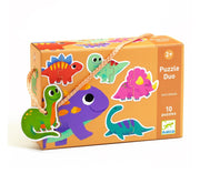 Puzzle Duo, Dinosauri, 10 mini puzzles,Djeco,Eta 2+
