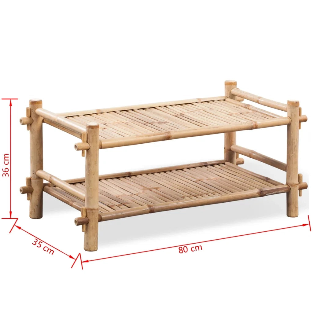Scarpiera a 2 Livelli in Legno di BambÃ¹ cod mxl 45537