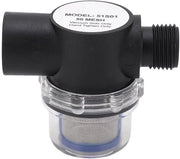 Filtro Inline 1/2 Pollici - Filtrazione Effettiva - Costruzione in Plastica - Alta Resistenza alla Pressione - Facile da Installare - Adatto per Tubazioni - Filtro dell'Acqua
