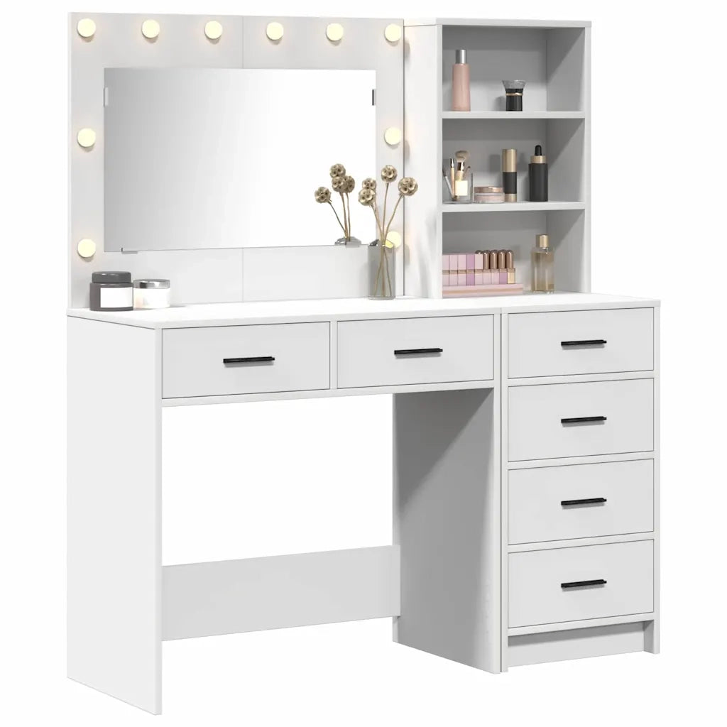Toeletta | Tavolo da Trucco Bianco 78.5 x 41 x 135 cm Legno multistrato