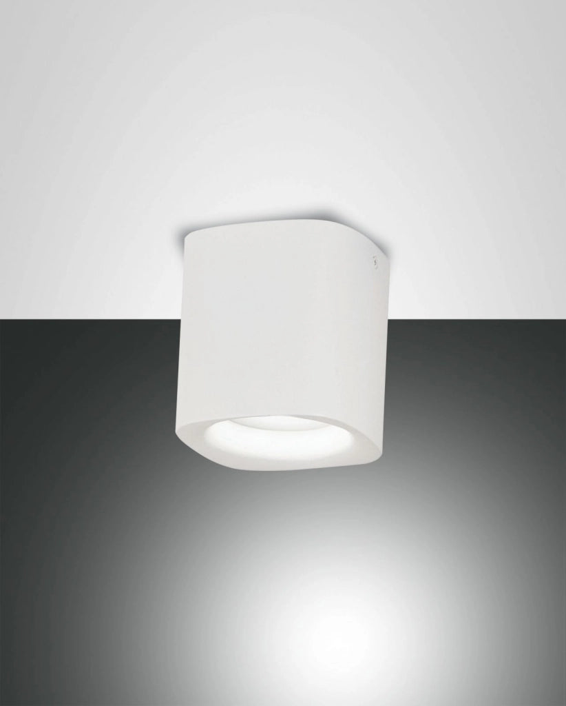 SMOOTH SPOT BIANCO 1 LUCE ATTACCO GU10 IP44 IN ALLUMINIO