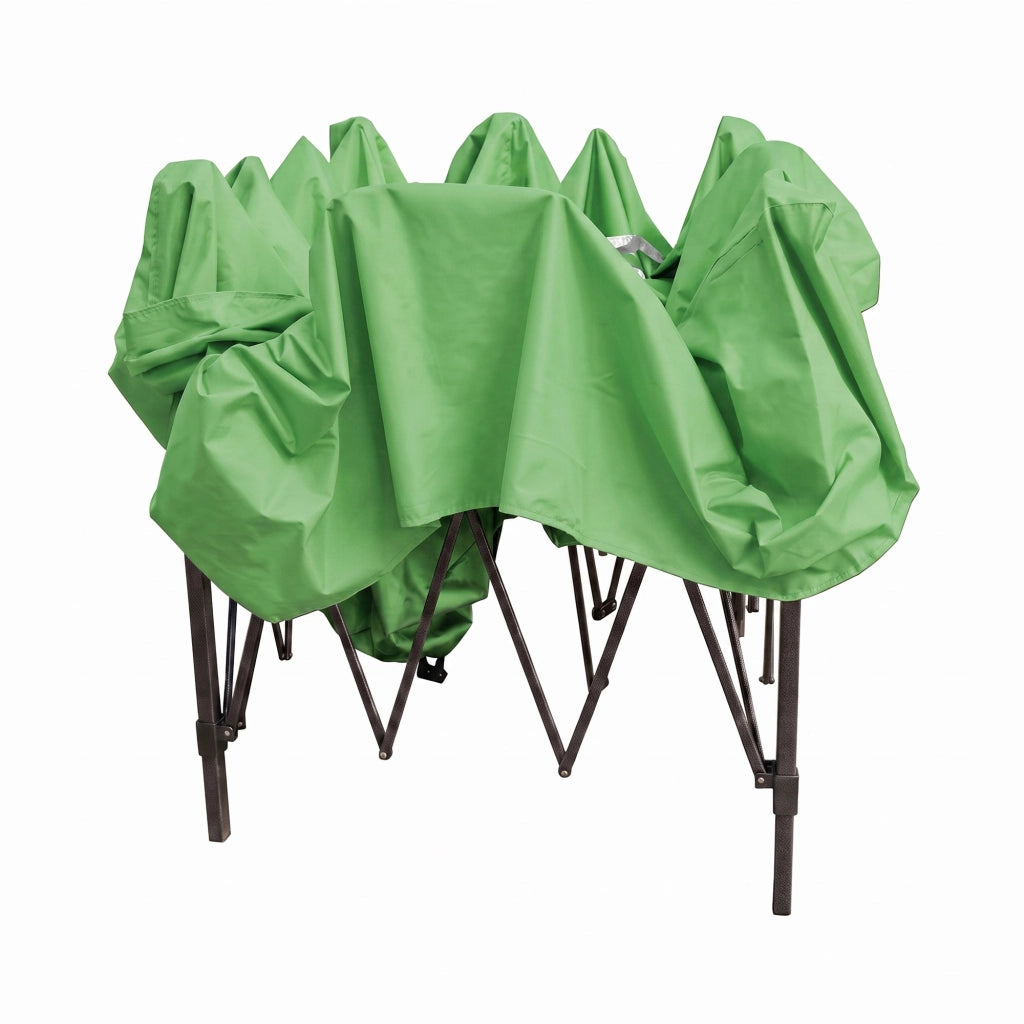 Gazebo richiudibile 3x3 pieghevole a fisarmonica automatico mercato tenda con sacca colore verde