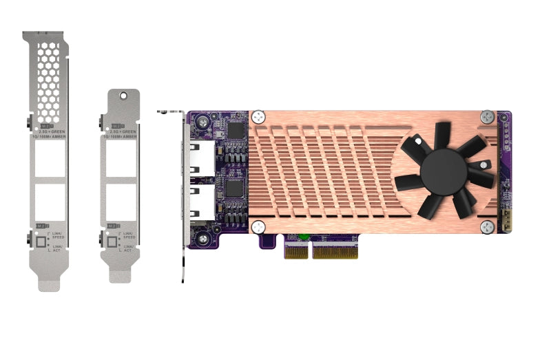Qnap qm2-2p2g2t scheda di rete e adattatore interno ethernet 2500 mbit/s