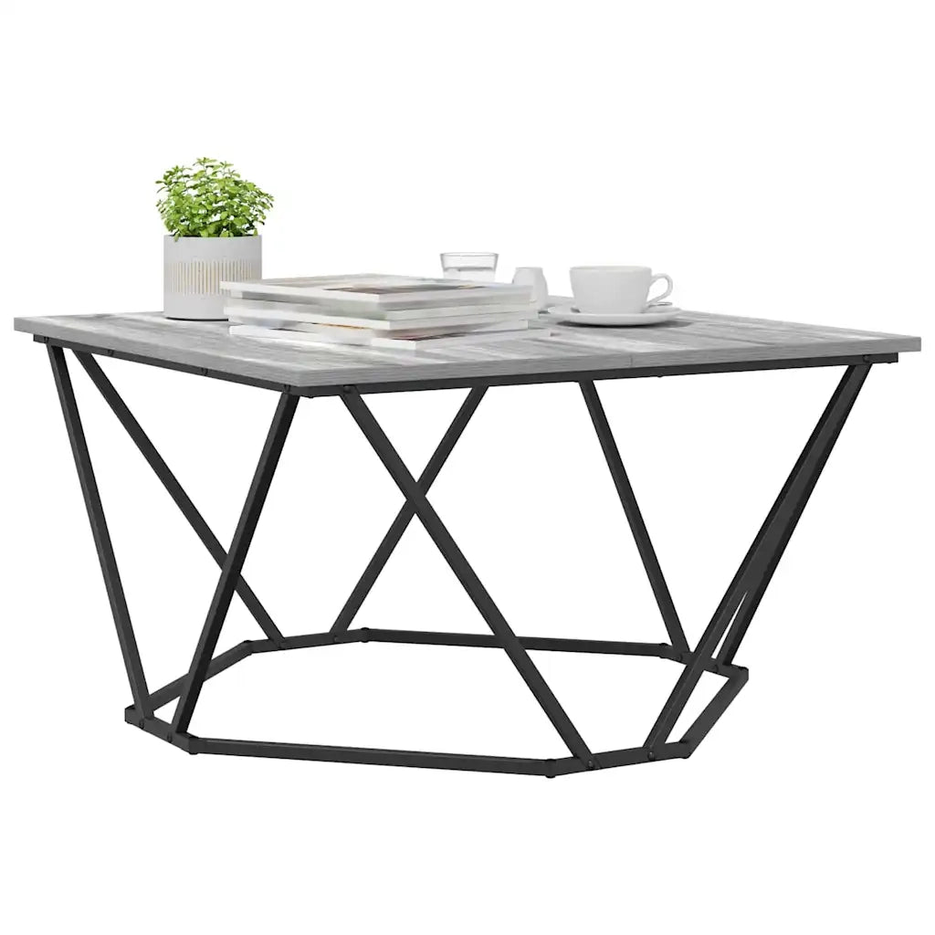 Tavolino da salotto Grigio Sonoma 80 x 80 x 45 cm 868276