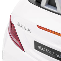 Macchina Elettrica per Bambini Licenza Mercedes SLC 300 con Telecomando Bianco