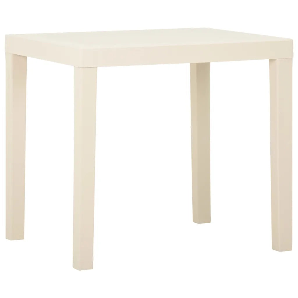 Tavolo da Giardino Bianco 79x65x72 cm in Plastica cod mxl 34177