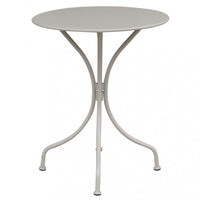 Tavolo Bristol Ø60x71h cm in Acciaio Tortora