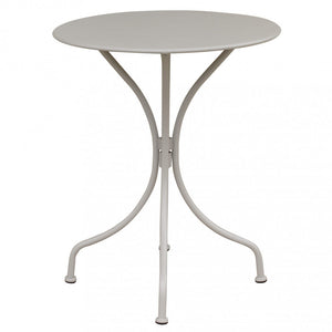 Tavolo Bristol Ø60x71h cm in Acciaio Tortora