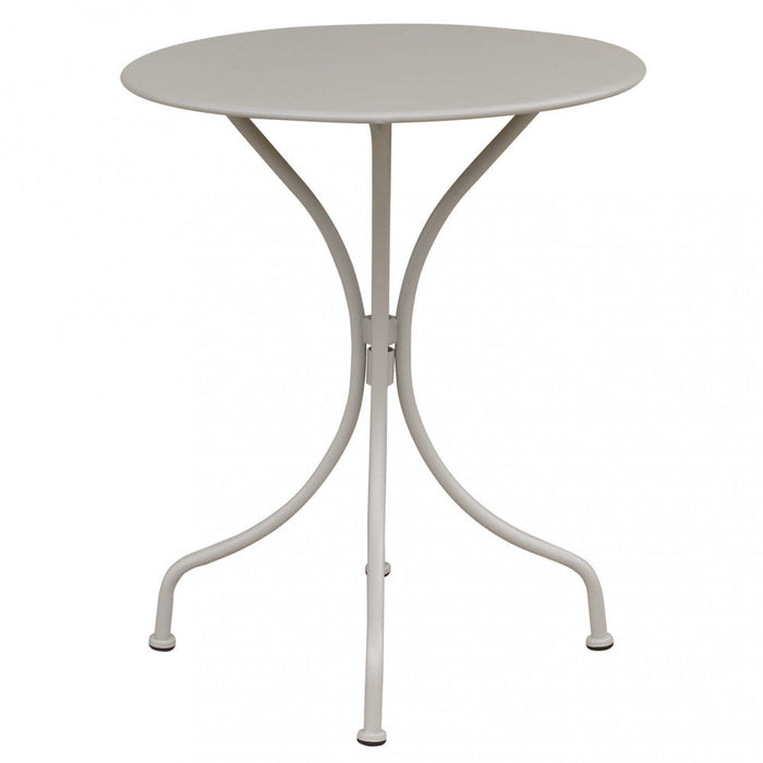 Tavolo Bristol Ø60x71h cm in Acciaio Tortora