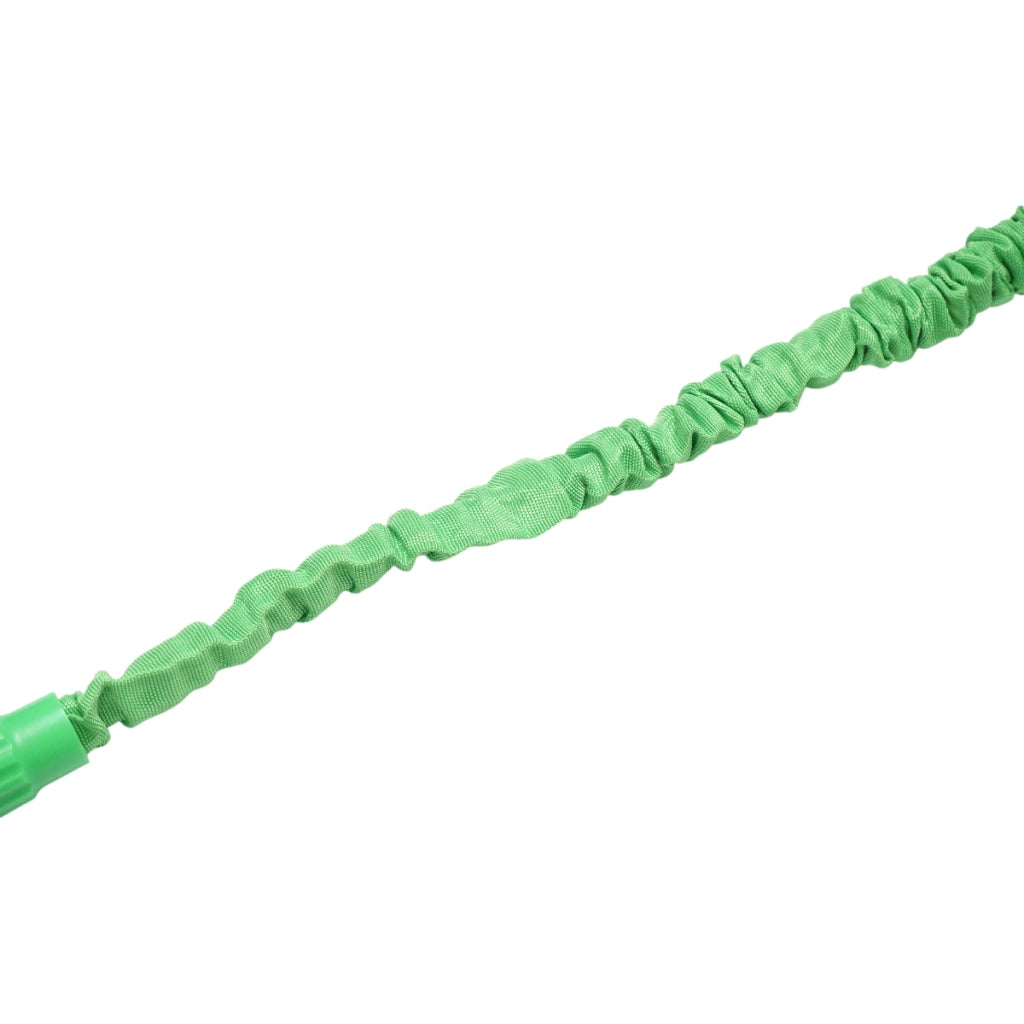 Tubo da giardino estensibile in lattice 10-30 m con pistola regolabile a 7 modalità, adattatore 3/4 e raccordo rapido 1/2