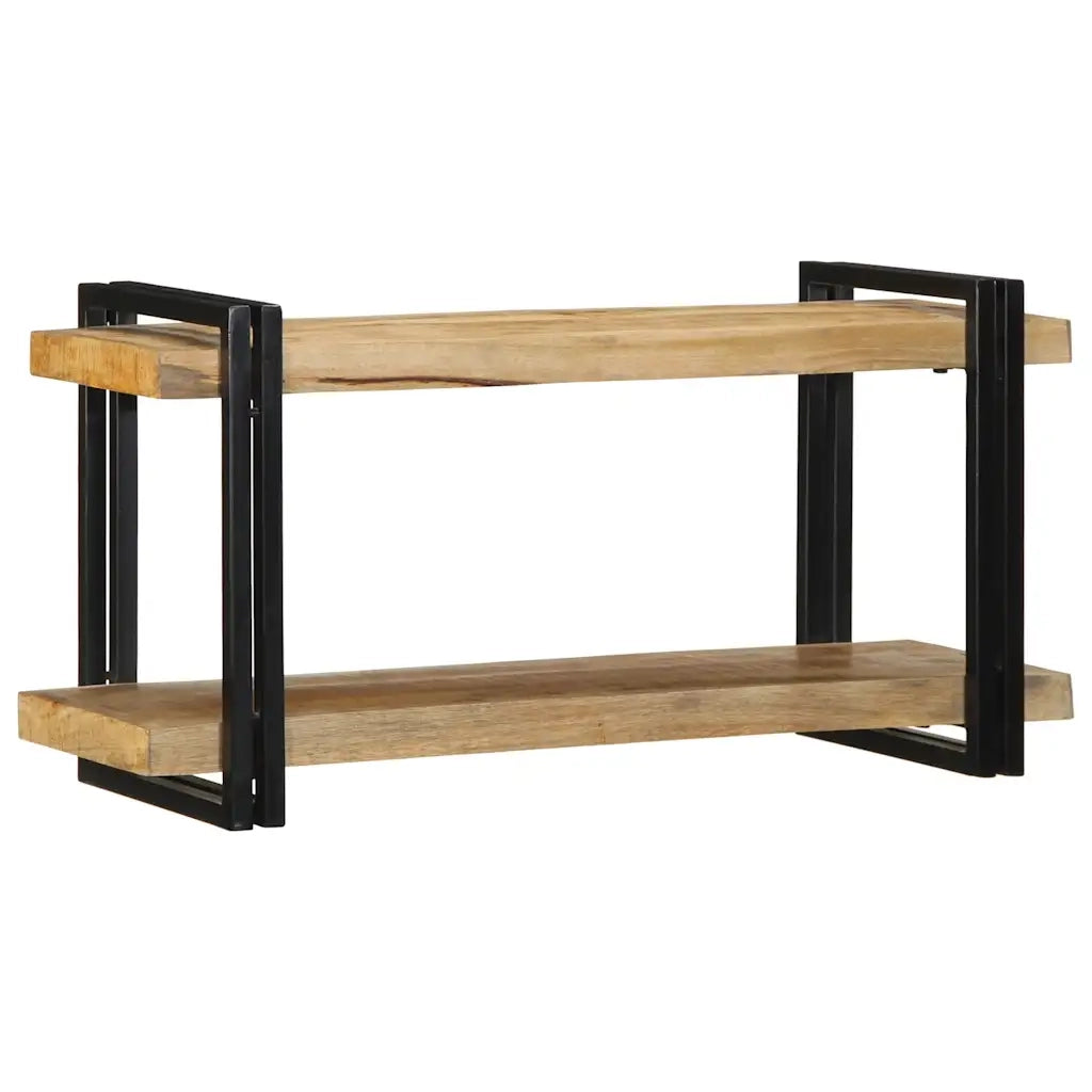 Mensola da Parete 90x33x45 cm in Legno Massello di Mango Grezzo 4017485