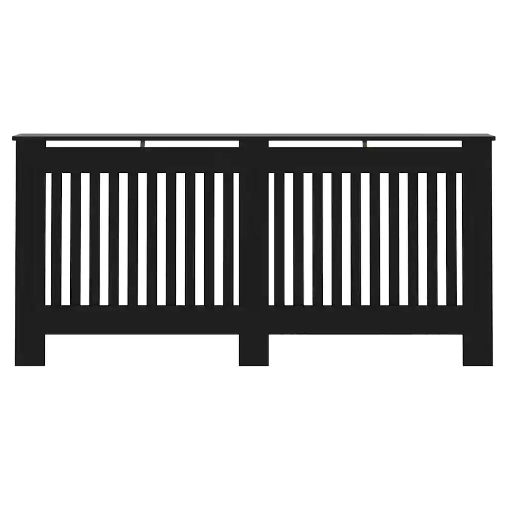 Copertura per radiatori 2 pcs Nero 172 x 19 x 81,5cm 3403235