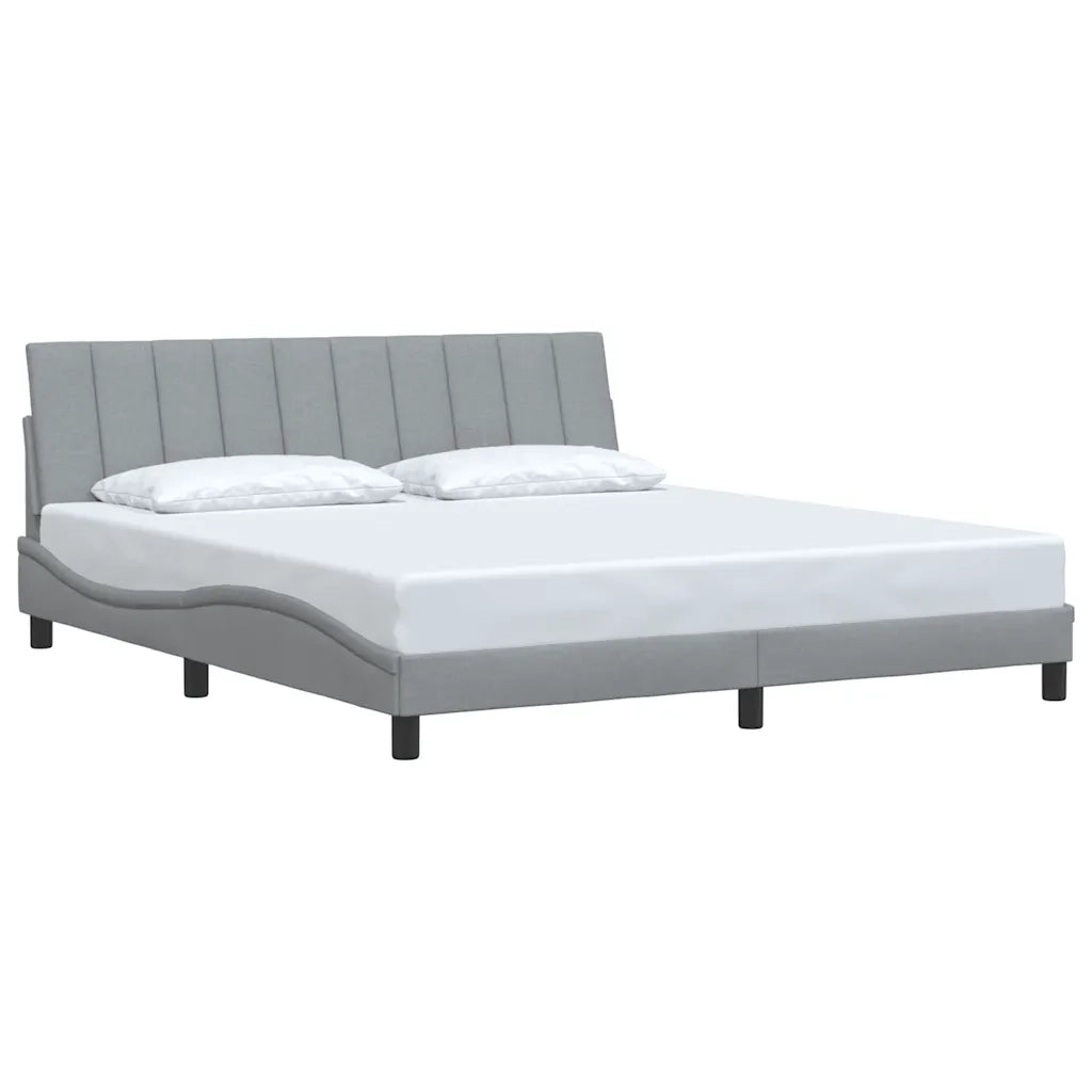 Giroletto senza Materasso Hanko Grigio Chiaro 180x200 cm Tessuto 3310405