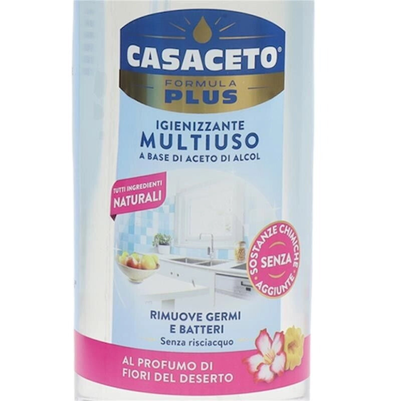 CASACETO PLUS IGIENIZZANTE MULTIUSO ACETO DI ALCOOL DA 750ML FIORI DEL DESERTO
