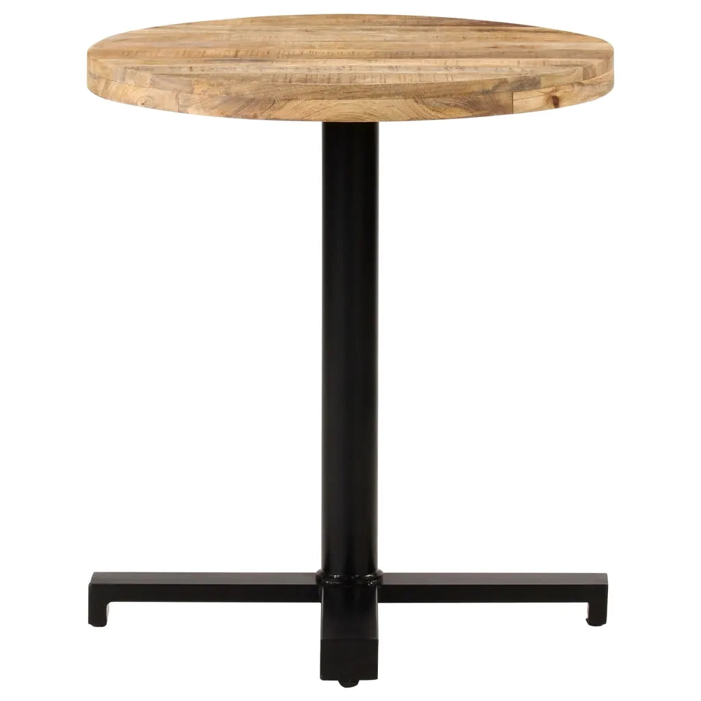 Tavolino da Bistrot Rotondo Ã˜70x75 cm in Legno di Mango Grezzo cod mxl 58872