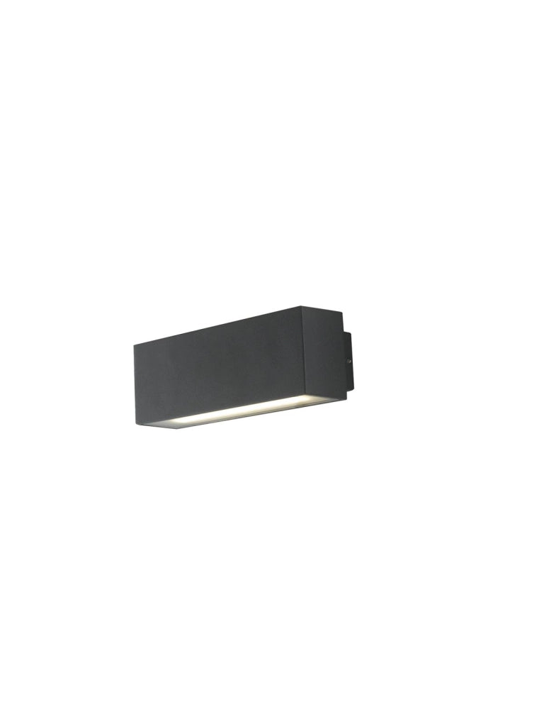 APPLIQUE BIEMISSIONE LED AGERA NERA 12W 1380LM CCT 3000K / 4000K IP54 6,5X9X6,5CM