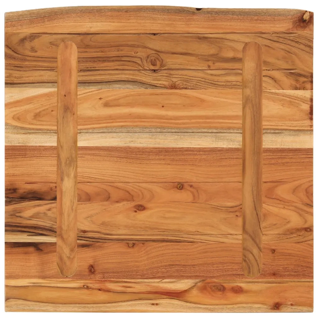 vidaXL Piano Bagno 60x60x3,8 cm Quadrato Legno Massello di Acacia