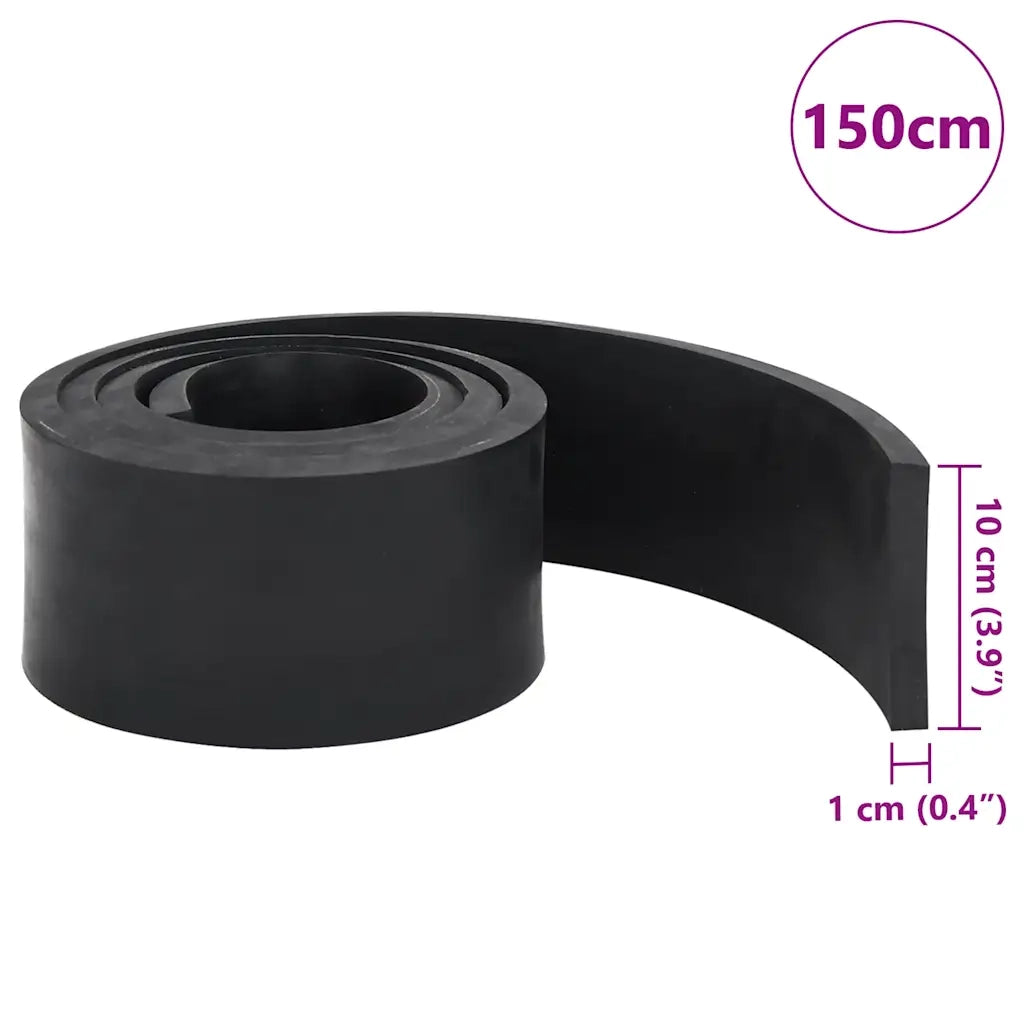 Bordo in Gomma per Spazzaneve Nero 150x10x1 cm CFW8281676